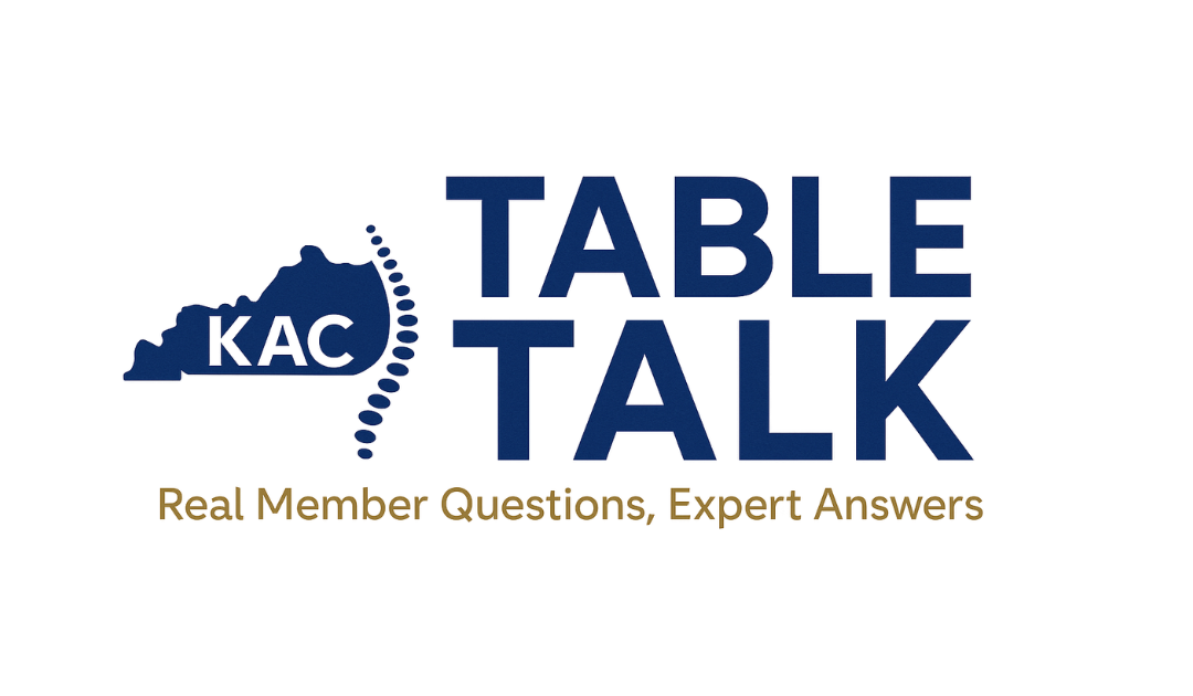 Table Talk: Treating Patients with Financial Hardship: What Kentucky Chiropractors Need to Know