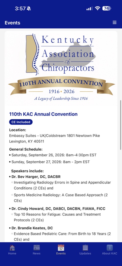 KAC Connection convention event detail