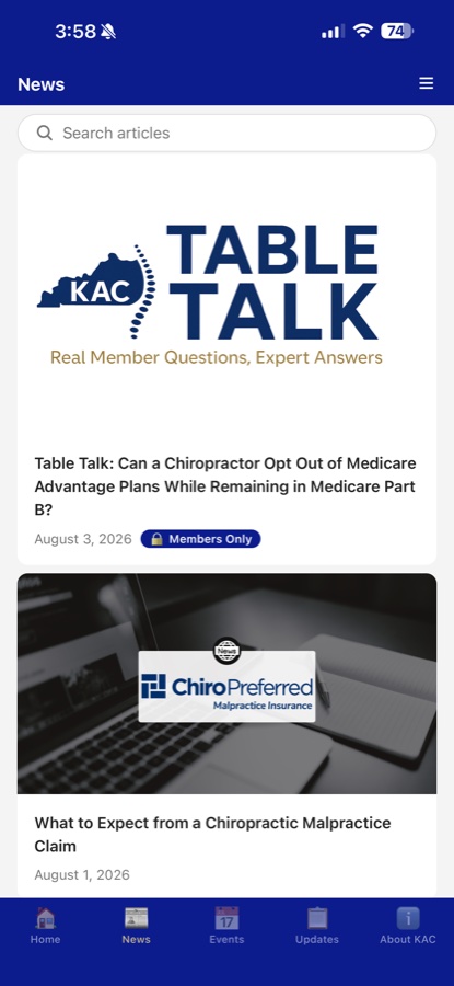 KAC Connection Table Talk feature