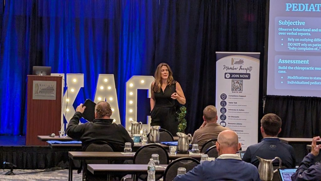 Dr. Brandie Keates presenting at the KAC 110th Annual Convention