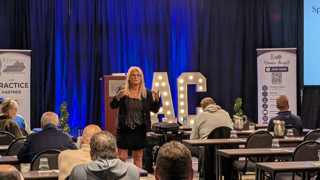 Dr. Cindy Howard presenting at the KAC 110th Annual Convention