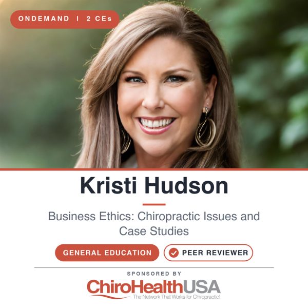 Business Ethics: Chiropractic Issues and Case Studies